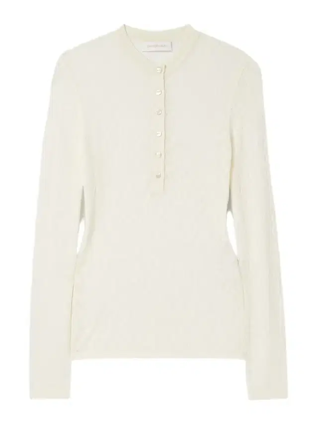 Pointelle-knit Lyocell-blend Top