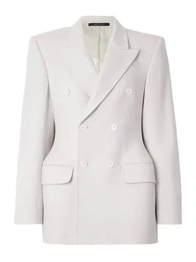 Balenciaga Hourglass Double-breasted Cashmere Blazer | Thumbnail 1 Balenciaga Hourglass Double-breasted Cashmere Blazer | Thumbnail 1