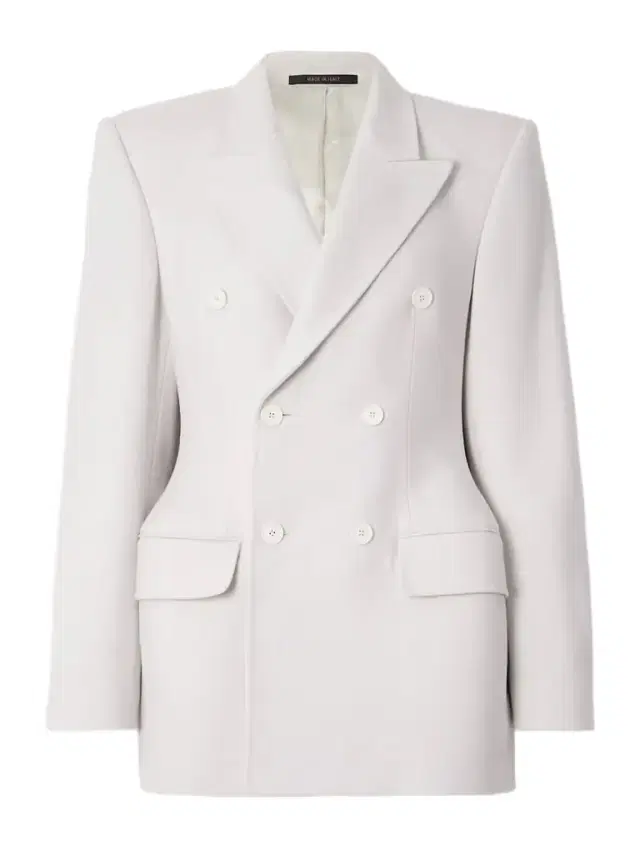 Hourglass Double-breasted Cashmere Blazer