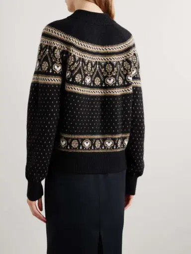 Khaite Marc Fair Isle Cashmere Cardigan | Thumbnail 3