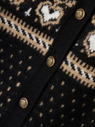 Khaite Marc Fair Isle Cashmere Cardigan | Thumbnail 4