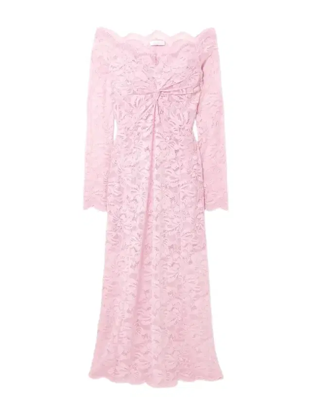 Off-the-shoulder Stretch-lace Midi Dress