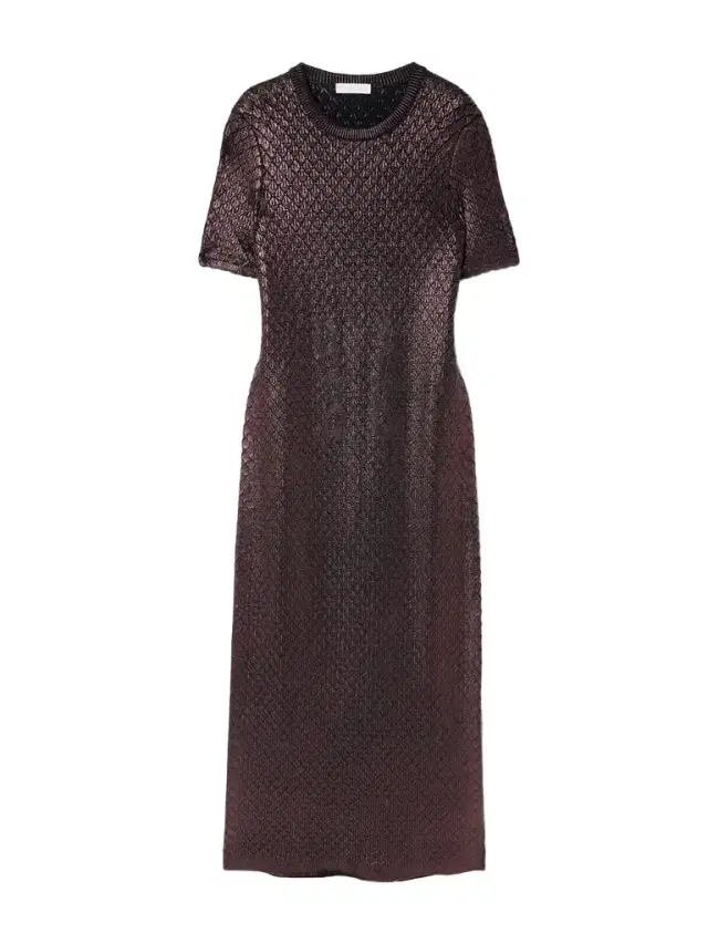 Metallic Jacquard-knit Maxi Dress