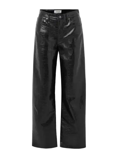 AGOLDE Arc Croc-effect Barrel-leg Pants | Thumbnail 1