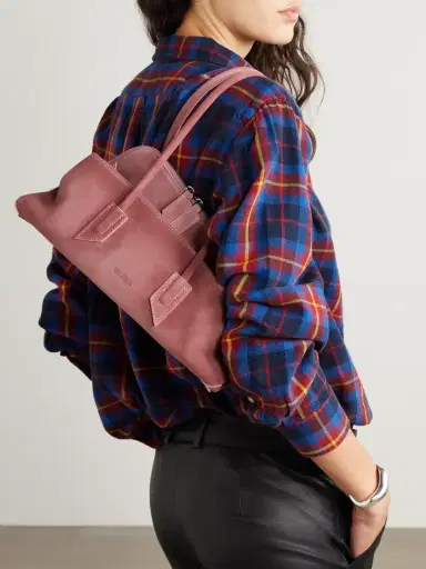 The Attico La Passeggiata Small Asymmetric Suede Tote | Thumbnail 2 The Attico La Passeggiata Small Asymmetric Suede Tote | Thumbnail 2