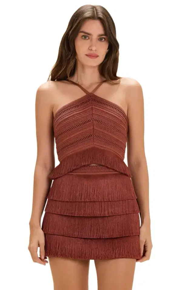 AMBER FRINGE SKIRT