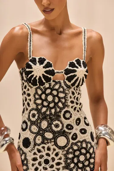 PatBo CORAL CROCHET MINI DRESS | Thumbnail 3