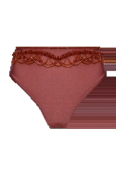 PatBo GOLDEN DUNE LYCRA EMBROIDERED BIKINI BOTTOM | Thumbnail 3