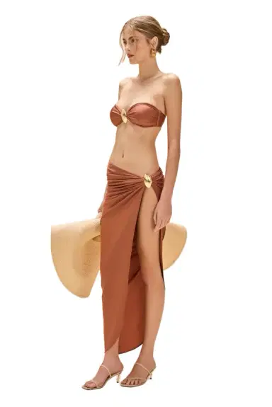 PatBo GOLDEN DUNE LYCRA MAXI BEACH SKIRT | Thumbnail 1
