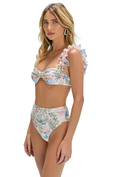 PatBo SEAWEED HIGH WAIST BIKINI BOTTOM | Thumbnail 1