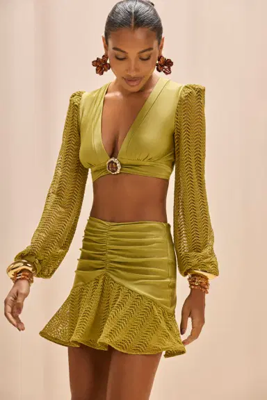 PatBo WAVE MESH MINI SKIRT | Thumbnail 3 PatBo WAVE MESH MINI SKIRT | Thumbnail 3