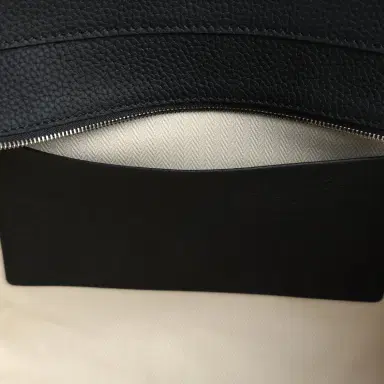 The Row The Row Marlo 12 Tote Bag Black Calfskin Silver Hardware | Thumbnail 8 The Row The Row Marlo 12 Tote Bag Black Calfskin Silver Hardware | Thumbnail 8