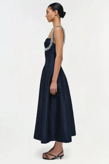 Simkhai Charlotte Jacquard Midi Dress | Thumbnail 2 Simkhai Charlotte Jacquard Midi Dress | Thumbnail 2