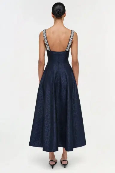 Simkhai Charlotte Jacquard Midi Dress | Thumbnail 3 Simkhai Charlotte Jacquard Midi Dress | Thumbnail 3