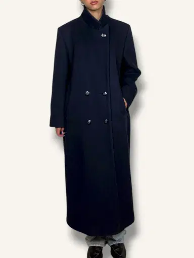 Jen Wonders Studio Navy Wool Coat | Thumbnail 2 Jen Wonders Studio Navy Wool Coat | Thumbnail 2