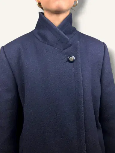 Jen Wonders Studio Navy Wool Coat | Thumbnail 3 Jen Wonders Studio Navy Wool Coat | Thumbnail 3