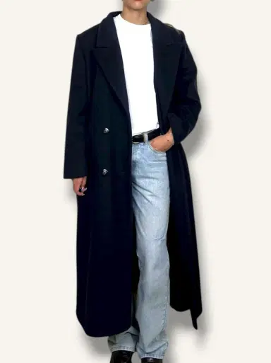 Jen Wonders Studio Navy Wool Coat | Thumbnail 4 Jen Wonders Studio Navy Wool Coat | Thumbnail 4