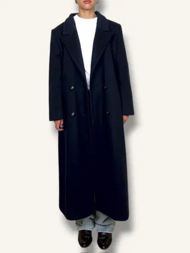 Jen Wonders Studio Navy Wool Coat | Thumbnail 5 Jen Wonders Studio Navy Wool Coat | Thumbnail 5