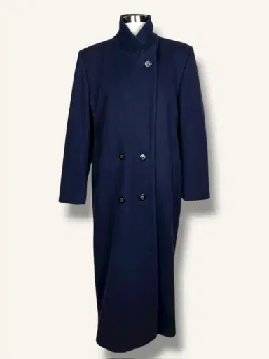Jen Wonders Studio Navy Wool Coat | Thumbnail 9 Jen Wonders Studio Navy Wool Coat | Thumbnail 9