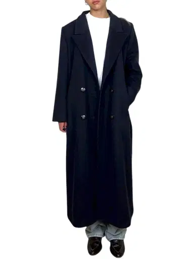 Jen Wonders Studio Navy Wool Coat | Thumbnail 1 Jen Wonders Studio Navy Wool Coat | Thumbnail 1