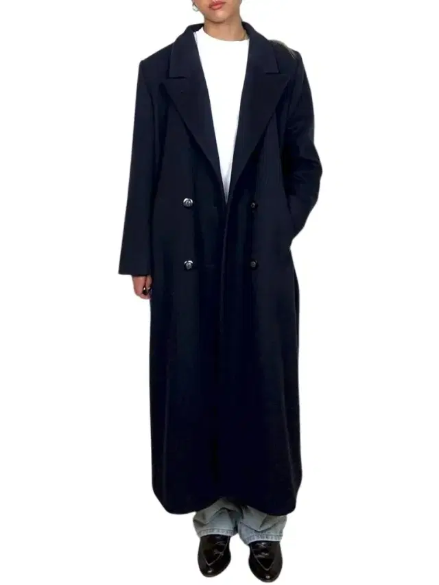 Navy Wool Coat