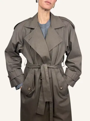 Jen Wonders Studio Olive Trench Coat | Thumbnail 11