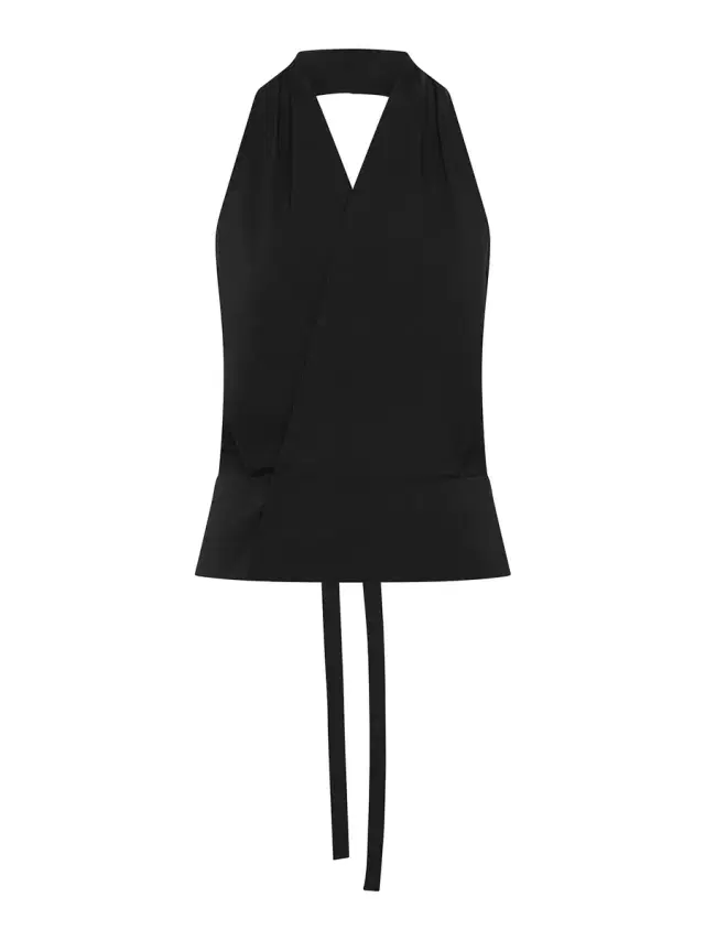 St. Agni Halter Wrap Top