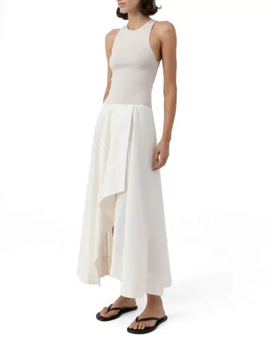 St. Agni Knit Bodice Asymmetric Dress | Thumbnail 4