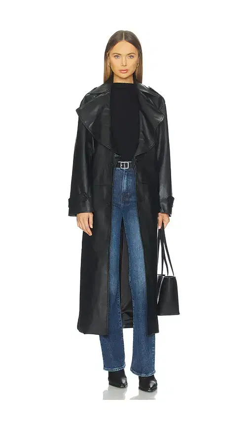 Reilia Faux Leather Coat