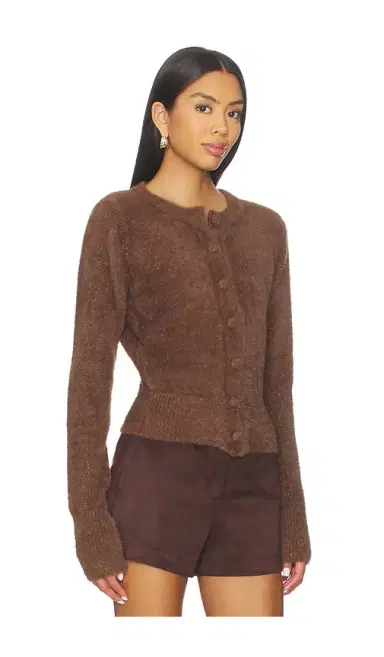 SNDYS Kailey Fluffy Knit Cardigan | Thumbnail 2