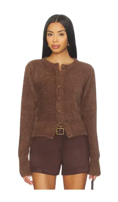 SNDYS Kailey Fluffy Knit Cardigan | Thumbnail 1