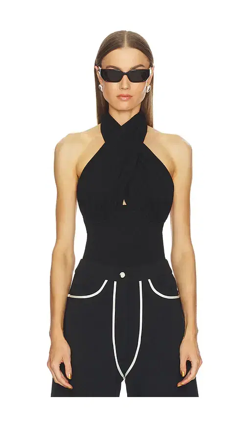 Paris Georgia Draped Bodysuit