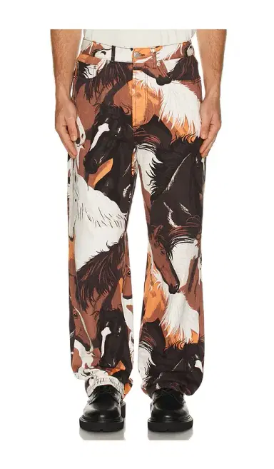 Obey Classic Baggy Printed Denim Pants | Thumbnail 1