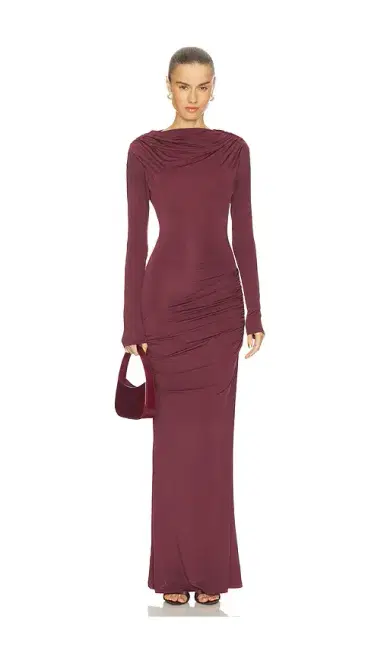 Paris Georgia Draped Jersey Dress | Thumbnail 1 Paris Georgia Draped Jersey Dress | Thumbnail 1