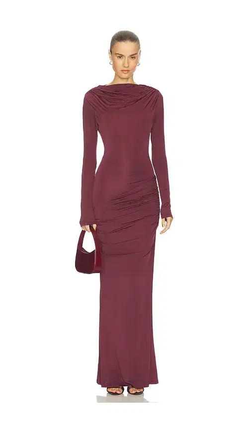 Paris Georgia Draped Jersey Dress