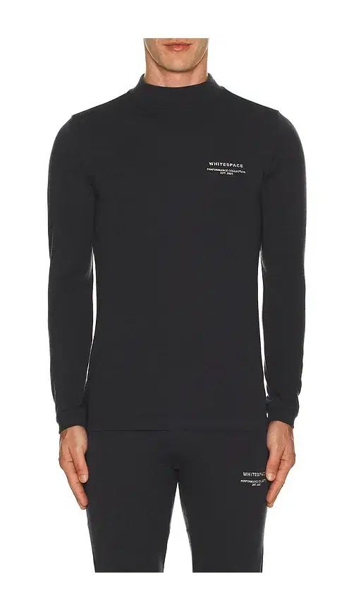 Whitespace Merino Mock Neck Baselayer T-Shirt