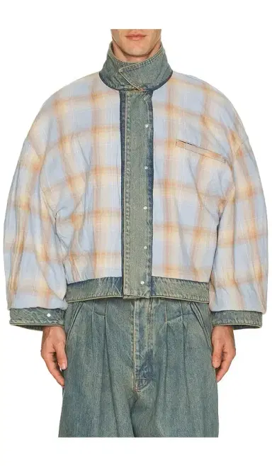 Art Community Washed Indigo Reversible 7 Pocket Japanese Denim Jacket | Thumbnail 2