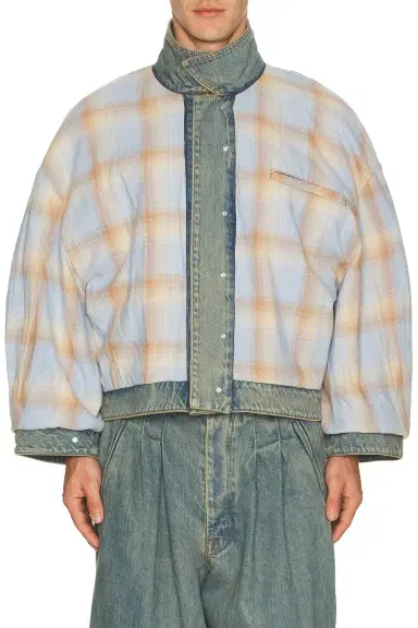 Art Community Washed Indigo Reversible 7 Pocket Japanese Denim Jacket | Thumbnail 4