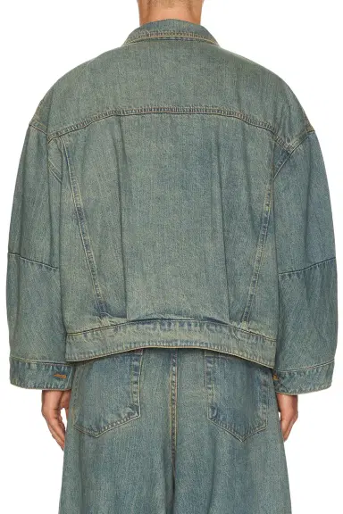 Art Community Washed Indigo Reversible 7 Pocket Japanese Denim Jacket | Thumbnail 5