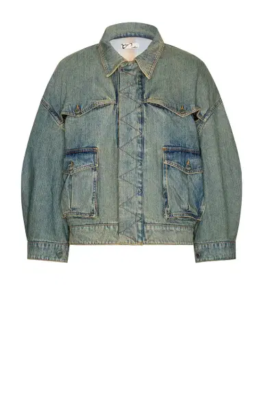 Art Community Washed Indigo Reversible 7 Pocket Japanese Denim Jacket | Thumbnail 7