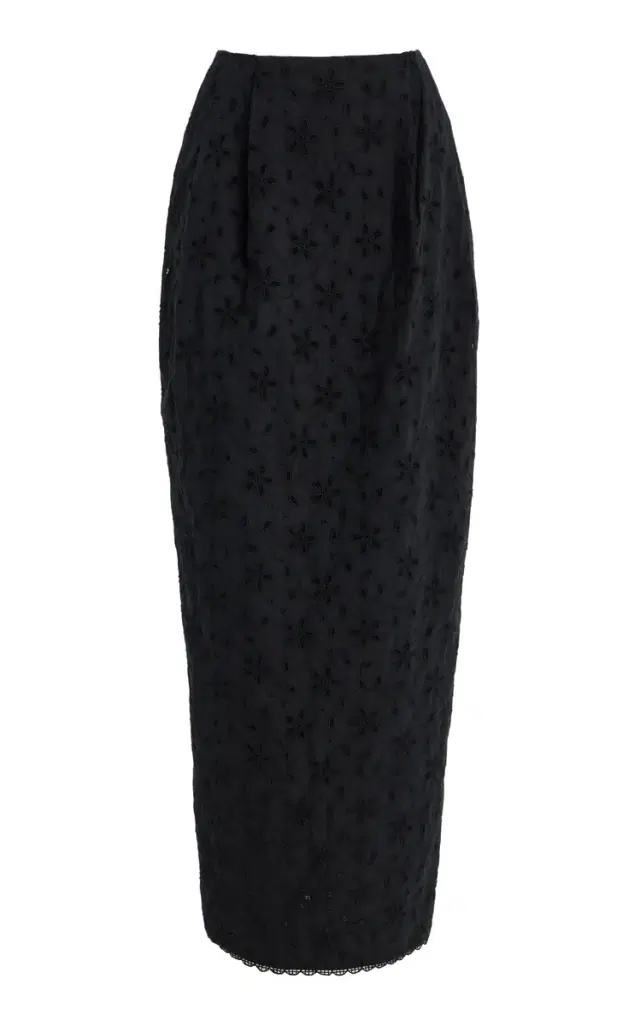 Posse Salma Eyelet Cotton Maxi Skirt
