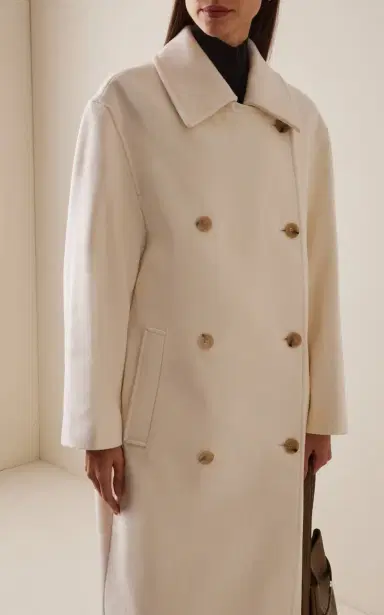 TOTEME Shield Wool-Blend Coat | Thumbnail 3 TOTEME Shield Wool-Blend Coat | Thumbnail 3