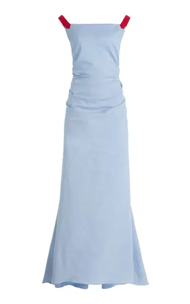 Rosie Assoulin Exclusive Just a Small Gathering Linen-Blend Gown | Thumbnail 2