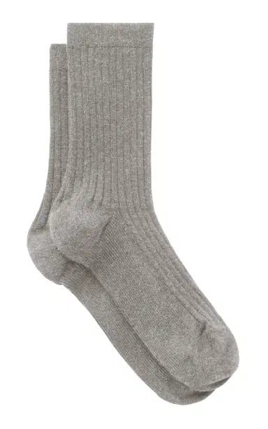 TOTEME Monogram Cotton-Blend Socks | Thumbnail 1 TOTEME Monogram Cotton-Blend Socks | Thumbnail 1