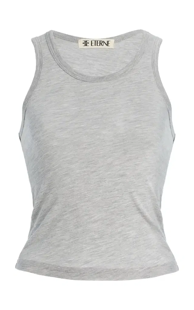 Fitted Cotton-Modal Tank Top