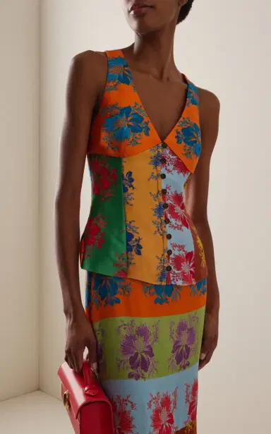 Rosie Assoulin Row; Row; Row Your Buttons Silk-Blend Top | Thumbnail 2 Rosie Assoulin Row; Row; Row Your Buttons Silk-Blend Top | Thumbnail 2