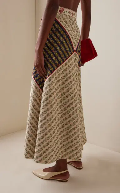 Rosie Assoulin Diamond Cotton Skirt | Thumbnail 4 Rosie Assoulin Diamond Cotton Skirt | Thumbnail 4