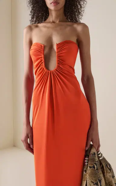 Christopher Esber Arced Palm Jersey Maxi Dress | Thumbnail 3 Christopher Esber Arced Palm Jersey Maxi Dress | Thumbnail 3