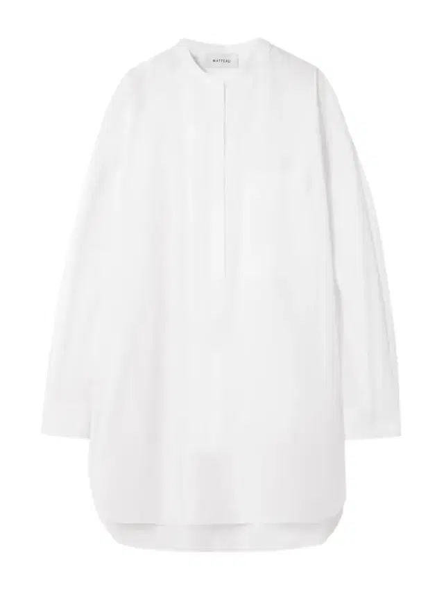 Oversized Organic Cotton-poplin Mini Shirt Dress