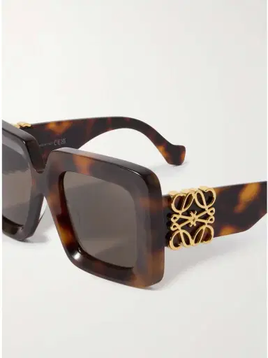 Loewe Anagram Oversized Square-frame Tortoiseshell Acetate Sunglasses | Thumbnail 4 Loewe Anagram Oversized Square-frame Tortoiseshell Acetate Sunglasses | Thumbnail 4